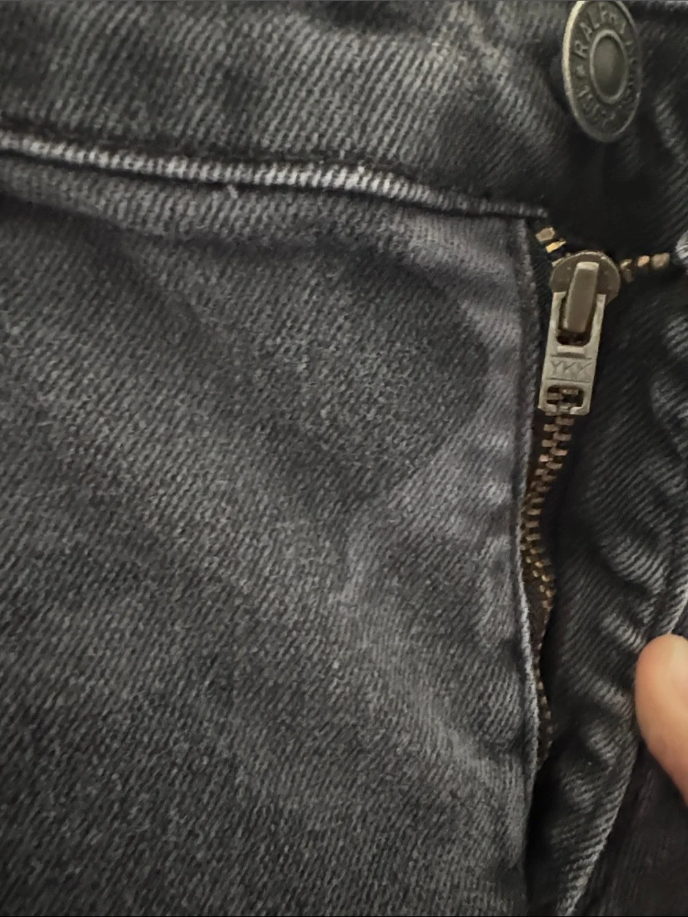 Polo rewash black and gray denim